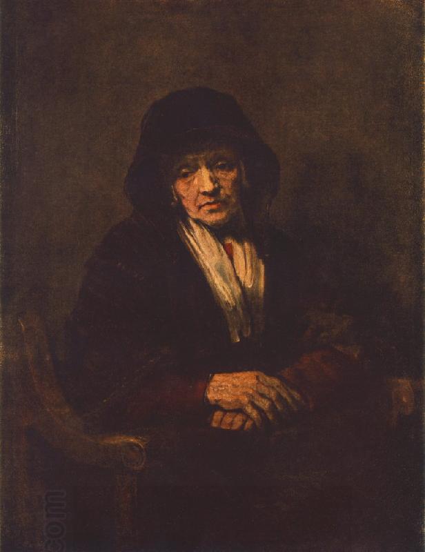 REMBRANDT Harmenszoon van Rijn Portrait of an old Woman China oil painting art